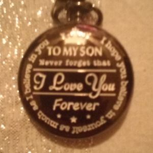 To my son I love you forever pocket watch